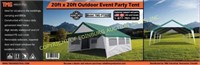 20FT X 20FT PAGODA PARTY TENT,  C/W: SIDE WALLS