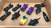 Vintage Batman Ertl and Misc Vehicle Lot