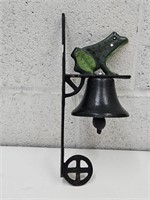 12 1/2" L Cast Iron Dinner Bell with Frog