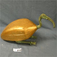 Wood & Cast Metal Figural Bird