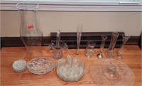 GLASS SERVING DISHES & VASES