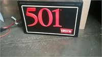 Levi's 501 lighted sign- double sided