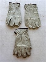 3 Leather Gloves