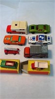 8 ASSORTED LESNEY CARS