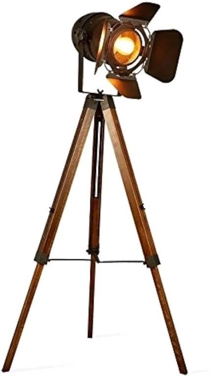 Like New Vintage Tripod Floor Lamp,Nautical Teatre