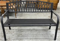 50" Metal Park Bench