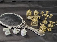 Brass/Porcelain Doll House Miniatures & More