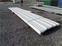 (70) Sheets White Steel Siding Roofing 16FT X 3FT