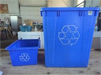 Two Recycling Bins