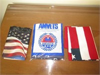 2 American Flags & Flag Tote