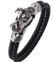 Black Motorcycle Rope Bracelet