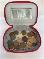 Coin Purse with Canadian Penny’s. 1962-2012