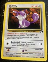 VINTAGE BASIC POKEMON RATTATA 66/82 CARD / SHIPS