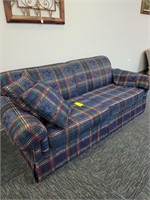 3 seat blue couch