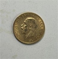 1931 8g GOLD SOVEREIGN GEORGE REX COIN