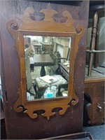 19th Century Mahogany Pier Mirror (65cm x 40cm)