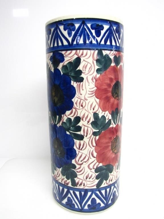 HANDPAINTED FLORAL PATTERN UMBRELLA/CANE HOLDER