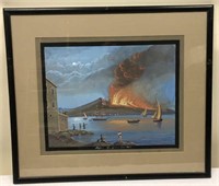Original Gouache Painting of Naples, Italy #2