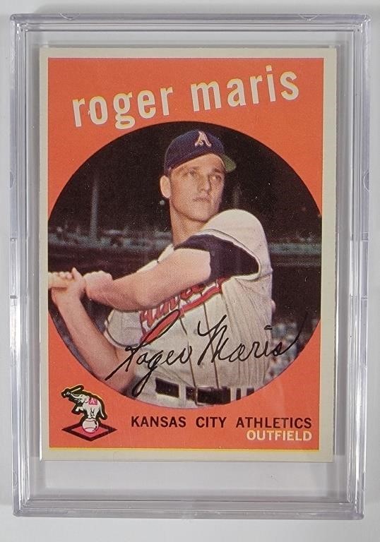 Topps Signed Roger Maris Baseball Card