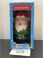 Norman the door greeter; gnome; motion activated