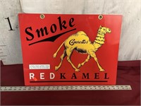 Camel, Cigarettes, Metal, Advertising, Sign,