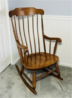 Hardwood Rocking Chair, by Nichols and Stone,