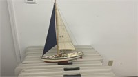 Model sailboat without stand, condition as shown