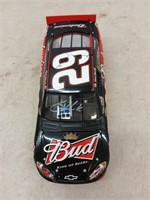 Autographed Kevin Harvick 1:24 scale diecast car