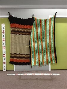 2 Crocheted Throws