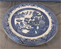 Vintage Churchill serving plate Blue Willow