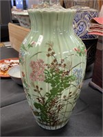 Chinese celadon vase.
