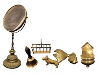 Collection Brass Articles and Animal Figurines