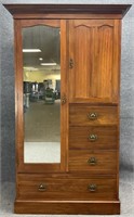 Antique English Mahogany Wardrobe