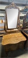 Antique Dresser w/ Mirror & Casters #2