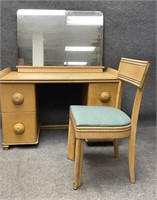 Vanity, Chair and Hanging Mirror