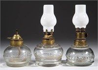 ASSORTED NAME EMBOSSED MINIATURE LAMPS, LOT OF