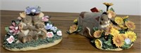 Set of 2 Resin Charming Tails Mouse Figurines 3"