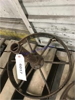 IRON WHEEL, 14", W/ SHAFT