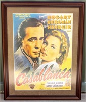 “Casablanca” Framed Movie Poster