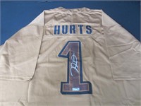 Jalen Hurts signed football jersey COA