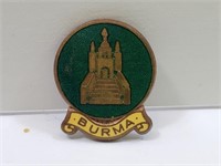 Burma Enamel Antique Pin
