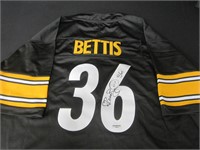 Jerome Bettis signed football jersey COA