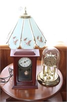 (2) Clocks. & Duck Table Lamp