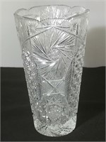 12 inch Crystal vase, vg condition