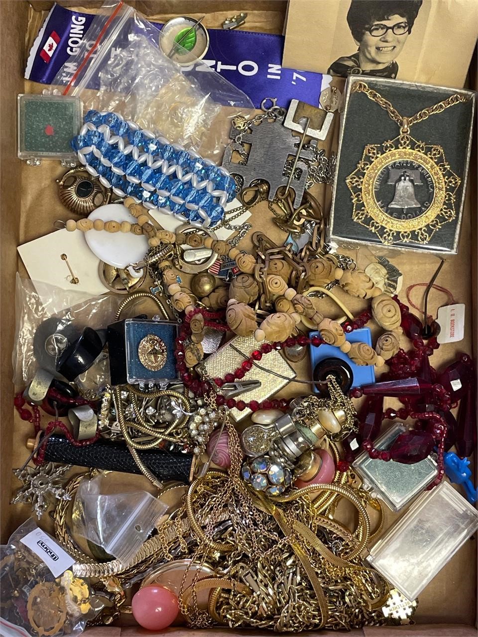 Assorted costume jewelry