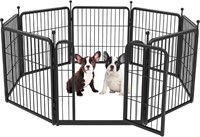 FXW Dog Playpen  24 H  8 Panels  Yard Use