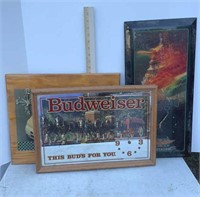 BUDWEISER & OTHER ADVERTISING CLOCK