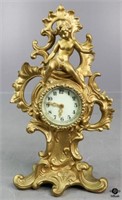 Cast Metal Mantle Clock - Non working