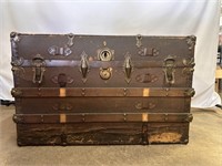 Vintage Wood Steamer Trunk