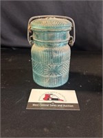 Vintage Avon Aqua canister jar